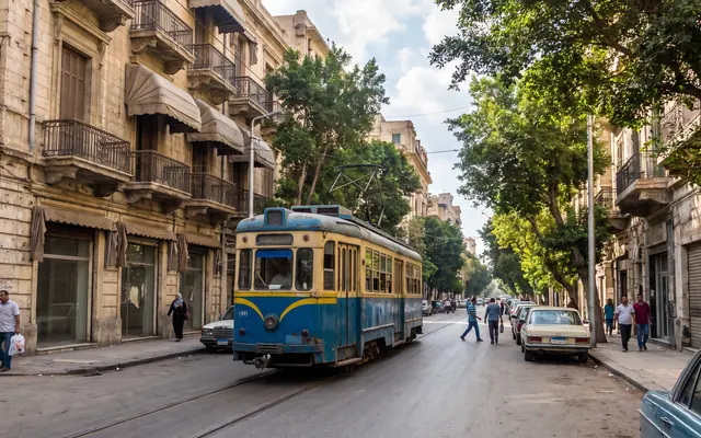 Praça Saad Zaghloul e estação Raml — imagem ilustrativa