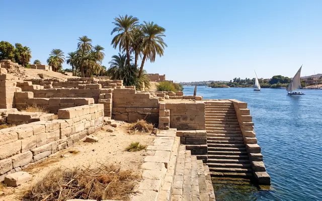 Ilha Elefantina e Museu de Aswan — imagem ilustrativa
