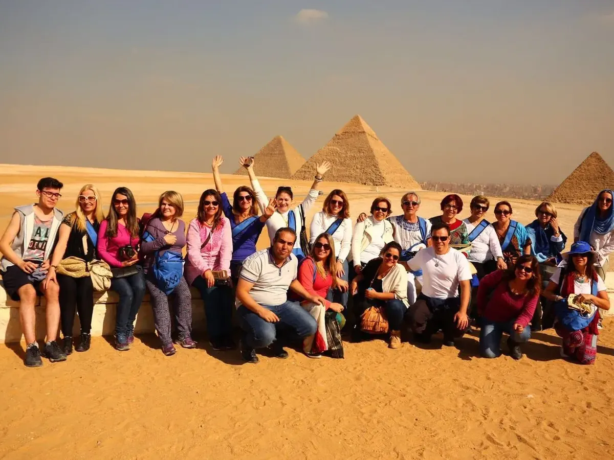 Clientes da EGP Viagens em viagem ao Egito