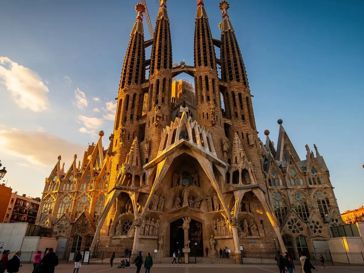 A Sagrada Família, de Gaudí, em Barcelona, na Espanha