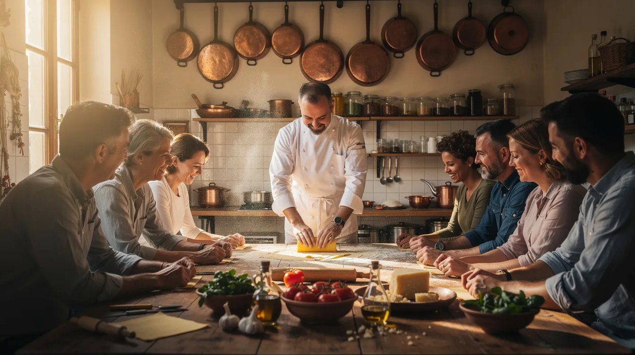 Escola de Culinária do Mercado à Mesa em Florença por apenas 10X R$114,00