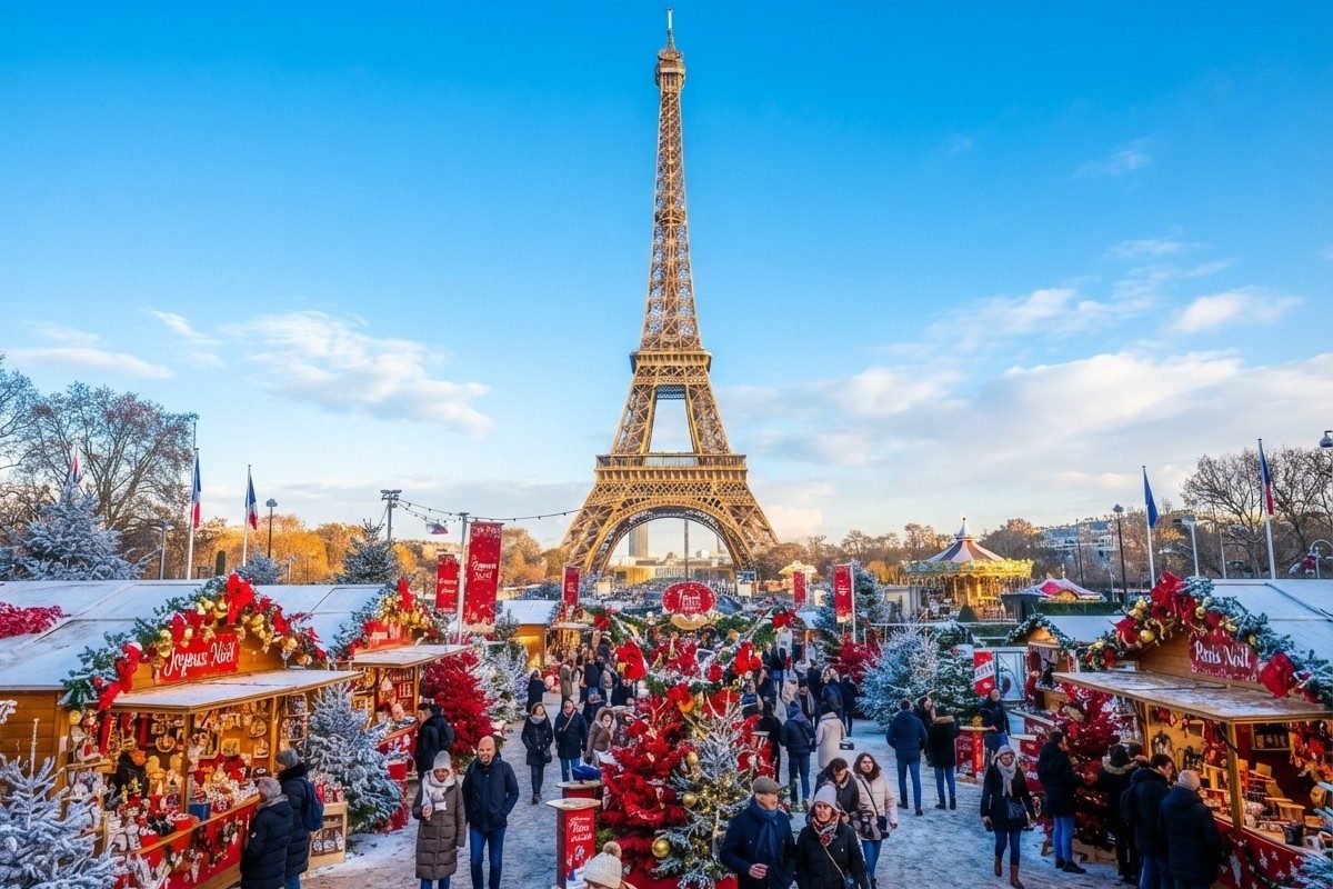 Oferta da Semana: França 8 Dias — Paris Iluminada no Natal, Torre Eiffel e Versalhes com Passagem Real da Semana