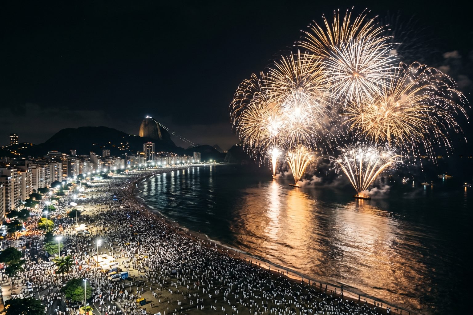 Oferta da Semana: Rio de Janeiro 5 Dias — Réveillon em Copacabana, Cristo Redentor e Pão de Açúcar com Passagem Real da Semana