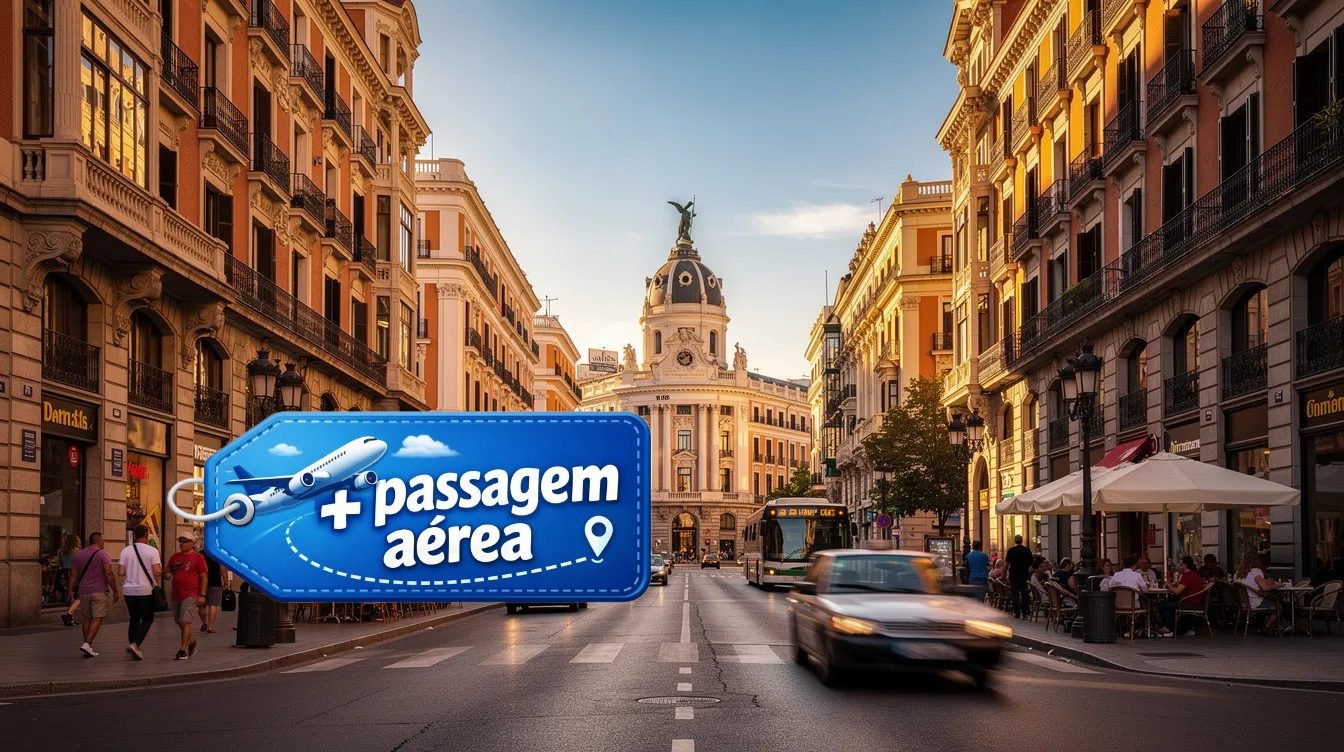 Pacote de Viagem Completo por Portugal e Espanha: Descubra Madrid e Lisboa com Guia em Português por apenas 10X R$1399,90 COM PASSAGEM AÉREA