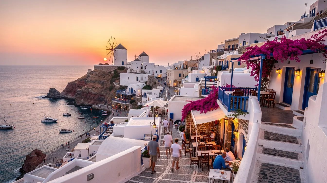 Passeio na Grécia: City tour pelo centro de Mykonos com Transporte ida e volta e Guia em Português por apenas 10X R$89,90