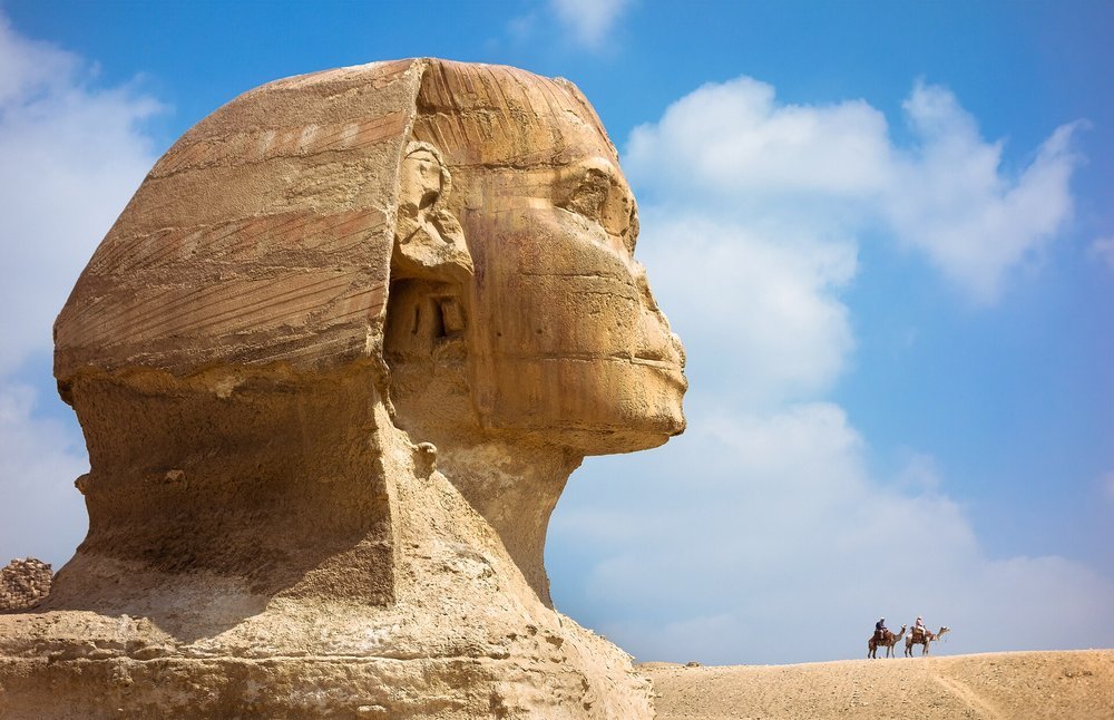 A Grande Esfinge de Gizé, no Cairo